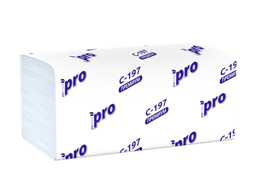Полотенца бумажные листовые PROtissue С197
