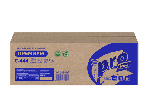 Полотенца бумажные листовые PROtissue С444